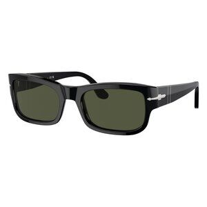 New PERSOL Black Rectangle PO3326S 95/31 Sunglasses Women